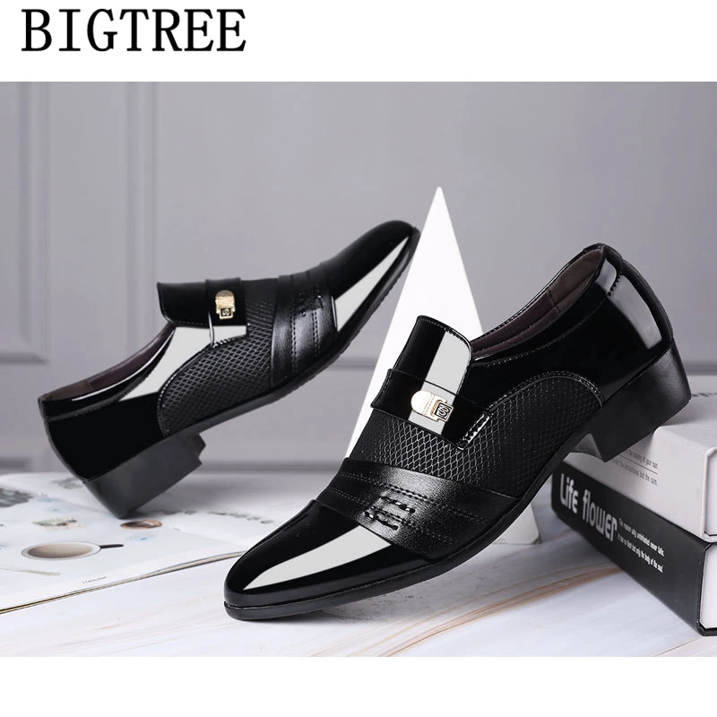 Мужские модельные туфли офисные мужские черные zapatos оксфорды Мужская обувь homme
