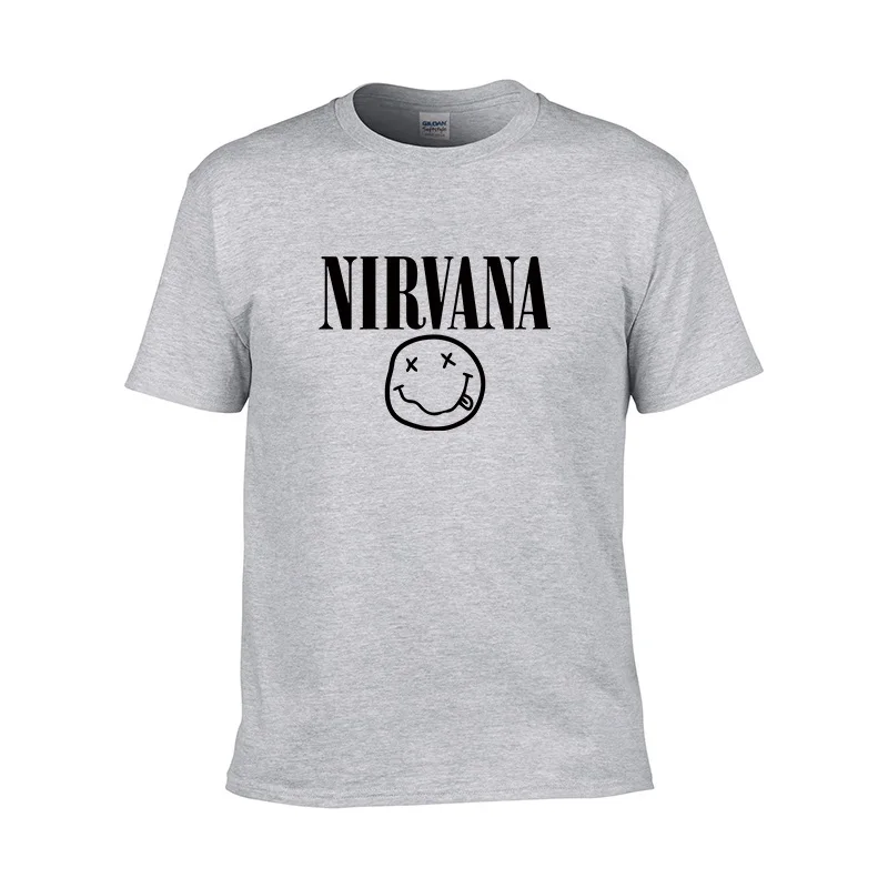2019 самая популярная футболка в стиле хип-хоп Рок Nirvana band Хлопковая мужская