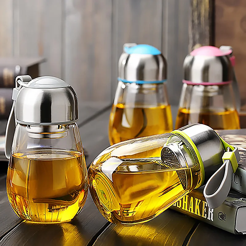 Простая стеклянная бутылка для воды в стиле пингвина с кувшин портативный милый