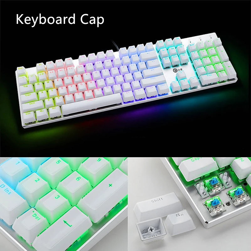 DIY игровые колпачки для клавиш 104 стандартная клавиша механической клавиатуры с