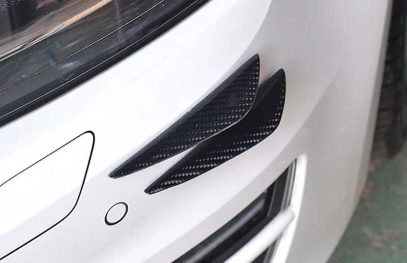 

New design Car Decorate 4X Universal Fit Front Bumper Lip Splitter Fins Body Spoiler car sticker bumper kit