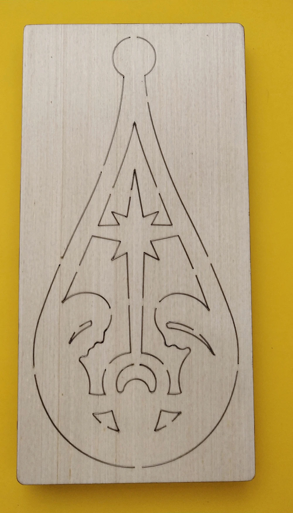 Family party pendant wood moulds die cut accessories wooden die Regola Acciaio Die Misura(MY