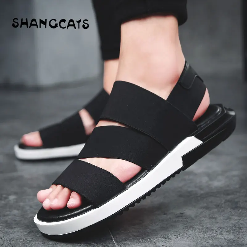 Мужская Летняя обувь уличные сандалии коллекция 2018 года Спортивная нескользящая