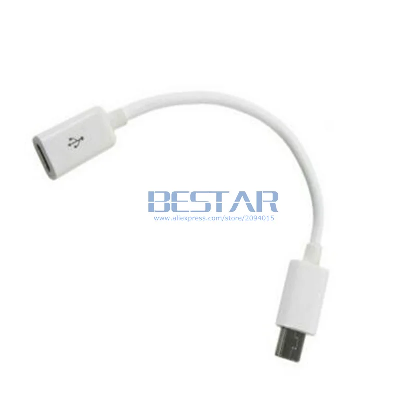 10 см чёрно белый USB 2 0 Mini B 5 контактный штекер к Micro гнездовой адаптер для передачи