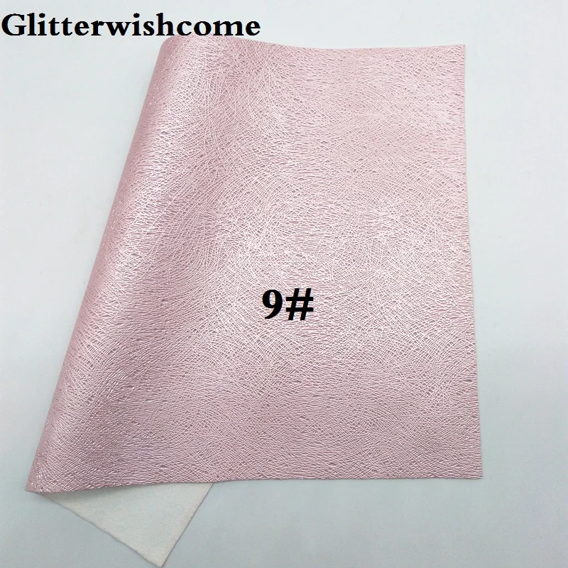 9 Glitterwishcome 21X29 см A4 размер винил для бантов блестящая кожа Fabirc искусственная кожа листы для бантов, GM112A - Цвет: 9
