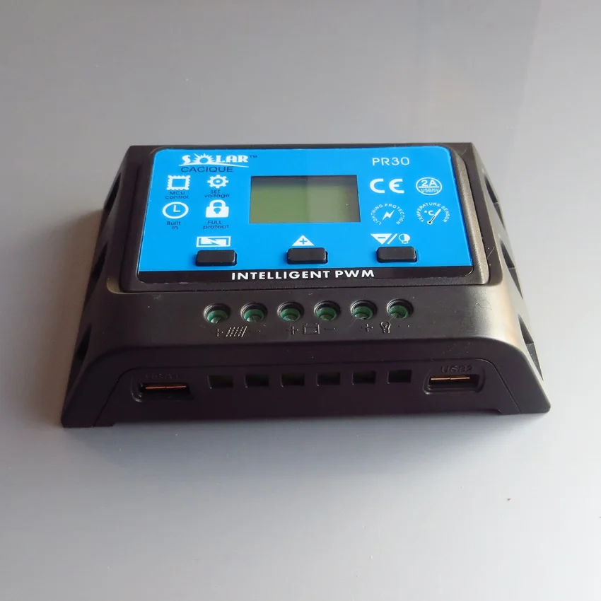1 шт х 30A PR3030 12 V/24 V линейный ШИМ регулятор панель солнечных батарей с зарядным