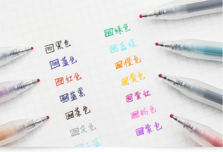 1 шт MUJI выдвижные гелевые чернила для ручек, цветная шариковая ручка, прозрачная шариковая ручка, черный, синий, красный, гладкое письмо, Офисные, школьные, стационарные