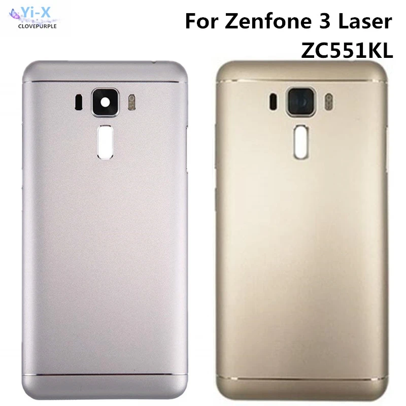 

Новая задняя крышка батарейного отсека для ASUS Zenfone 3 Laser ZC551KL, задняя крышка батарейного отсека с объективом камеры, запасные части