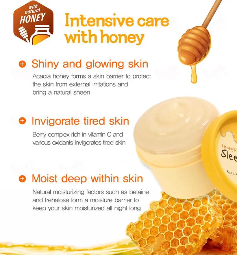 Ночная маска PRRETI Honey Berry 100 г для лица витамин С коллагеновая гиалуроновая кислота