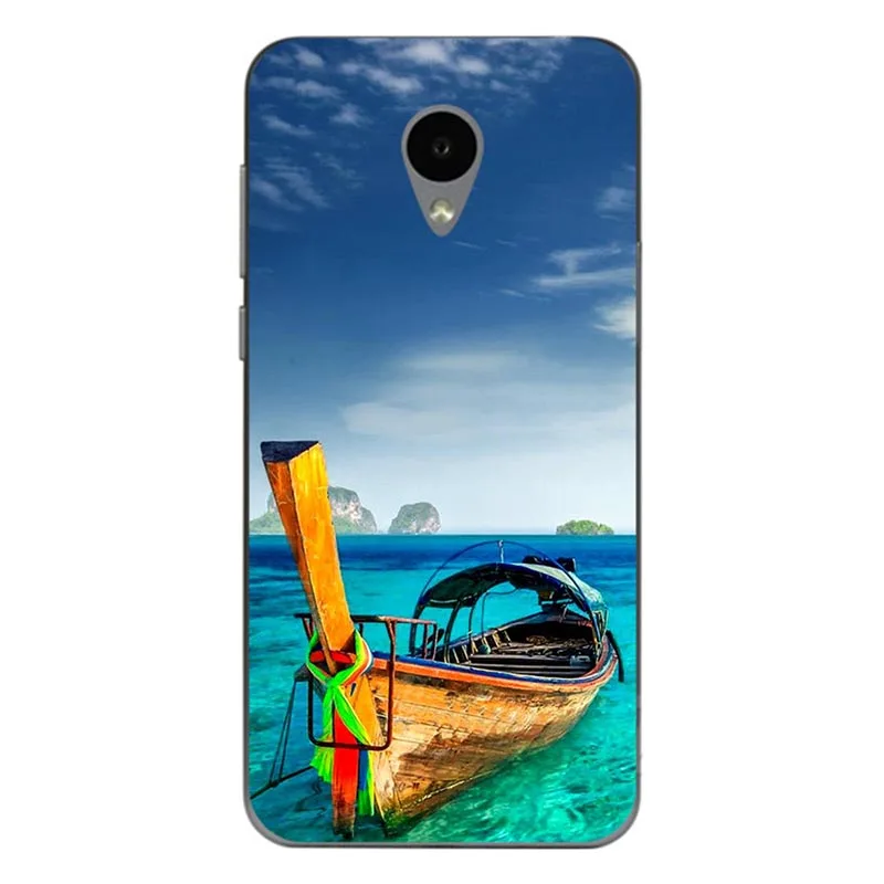 Модный чехол с мультяшным принтом для Meizu M3 Mini Meizu M3S Mini 5," Meilan 3, чехол для телефона с изображением кота и пейзажа, чехол на заднюю панель - Цвет: A108