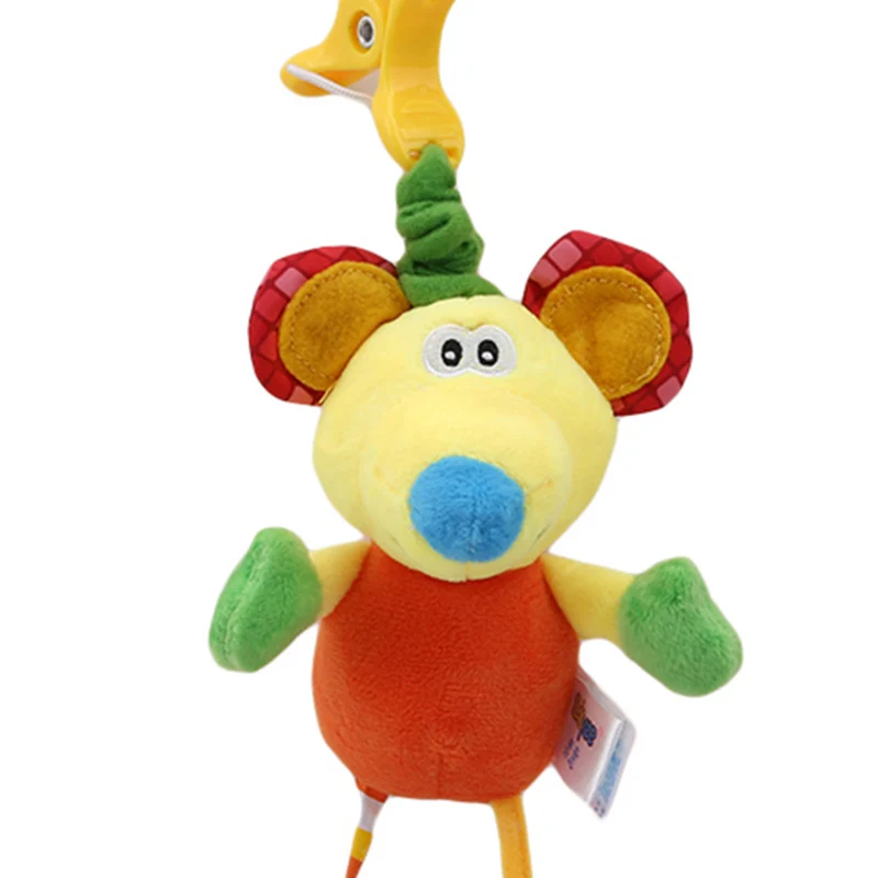 

New Baby Toys Comfort Rattles Mobiles Toy Kids Soft Cartoon Animal Plush Toy Clip Baby Crib Bed Stroller Hanging Bells Toys