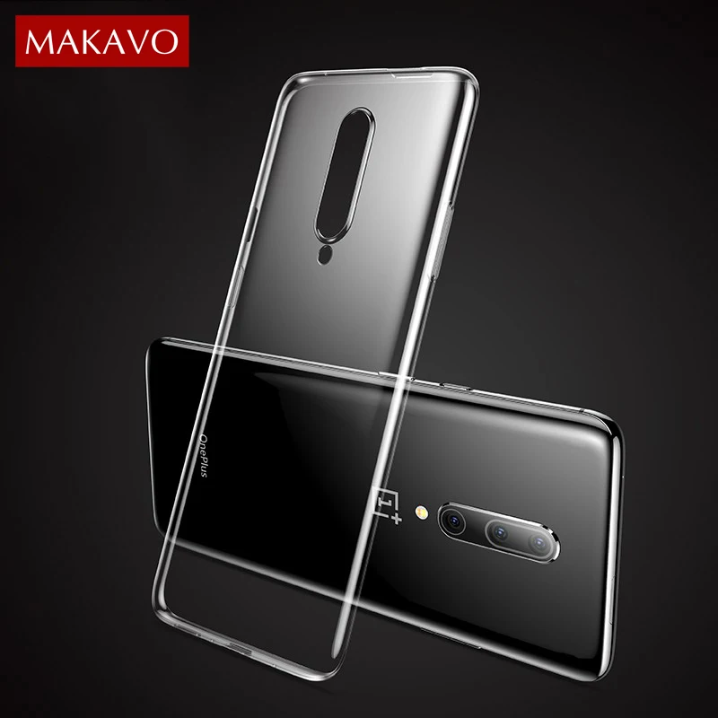 Прозрачный чехол из ТПУ для Oneplus 7 Pro тонкий силиконовый прозрачный мягкий