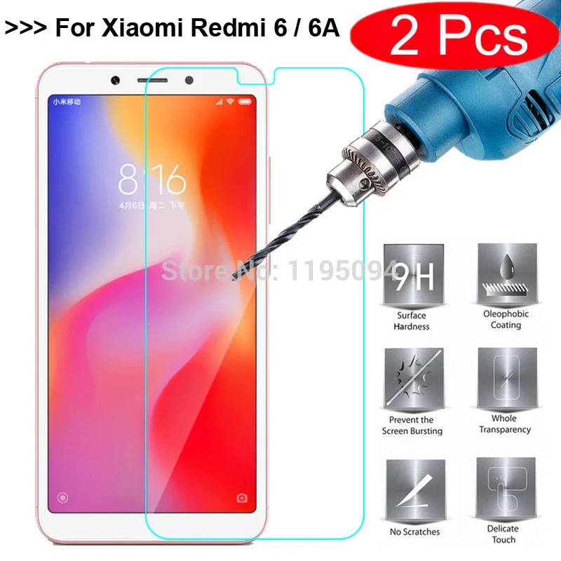2 шт. 2.5D с уровнем твердости 9 H закаленное Стекло для спортивной камеры Xiao mi Red 6 6A