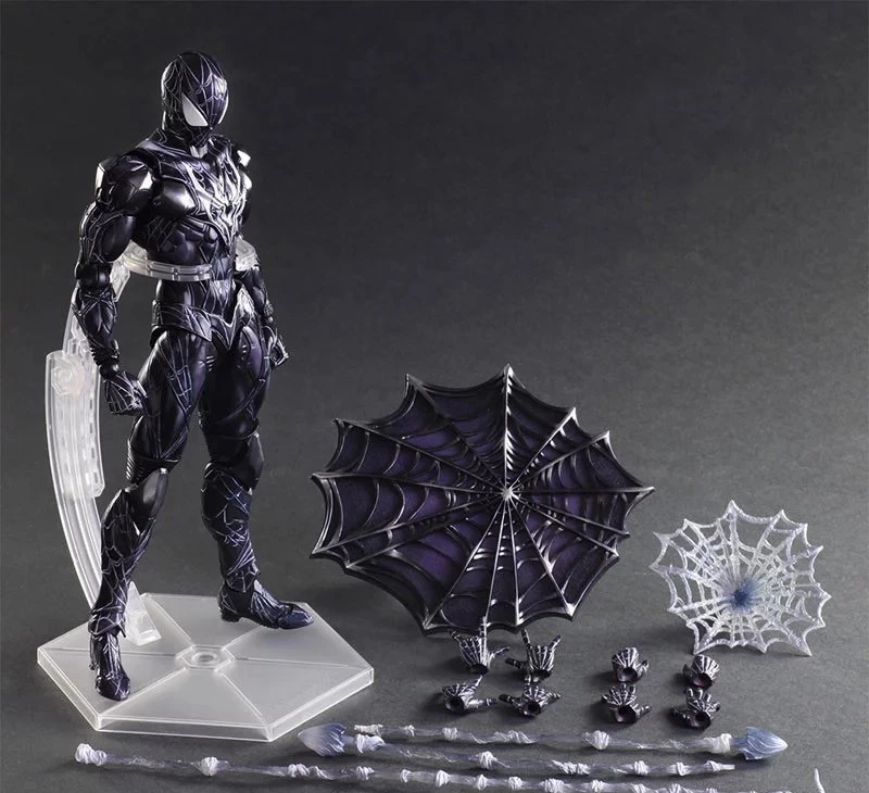 Play Arts Человек-паук синий яд паука Секретные Войны Питер Паркер 27 см ПВХ фигурка