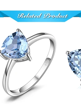 Jewelrypalace трлн 1.5ct Природный Голубой топаз камень пасьянс кольцо Pure стерлингового серебра 925 модный бренд ювелирных