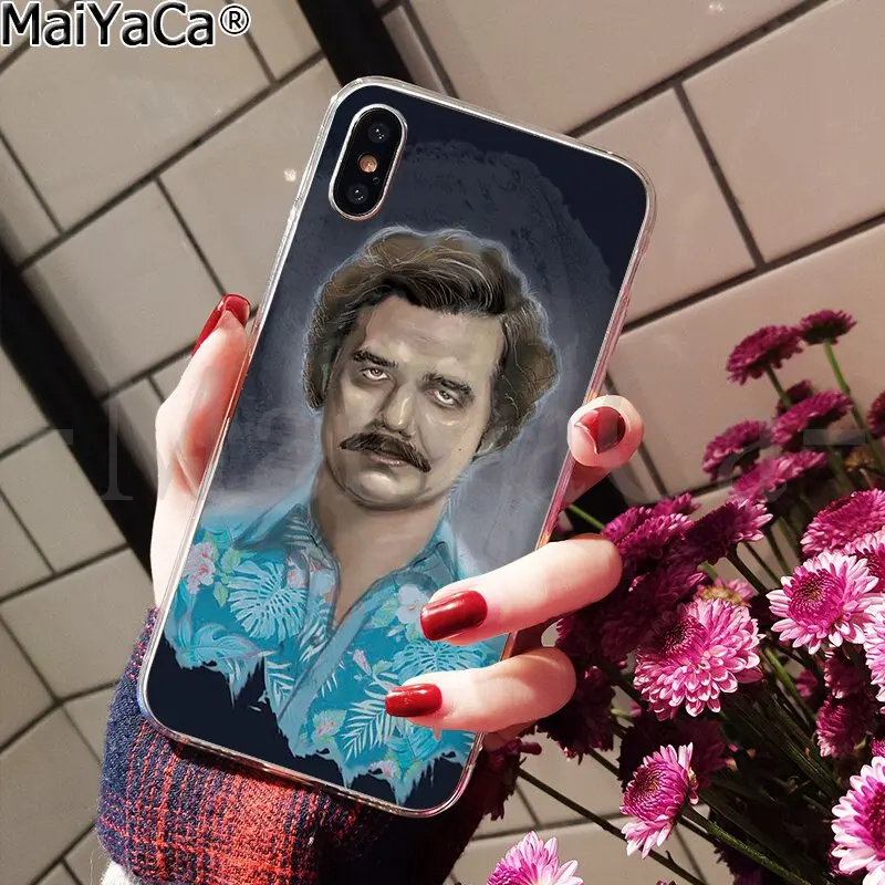 MaiYaCa Narcos ТВ серия Пабло Эскобар Coque Оболочка Чехол для телефона для Apple iPhone 8 7 6 6S Plus X XS MAX 5 5S SE XR крышка