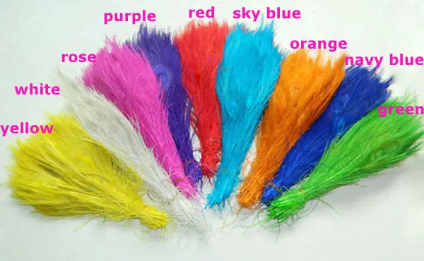 

50Pcs/Lot Beautiful Wholesale 10-12 Inch 25-30cm Dyed Peacock Eye Feathers for Drama Props 9colors available FREE SHIPPING