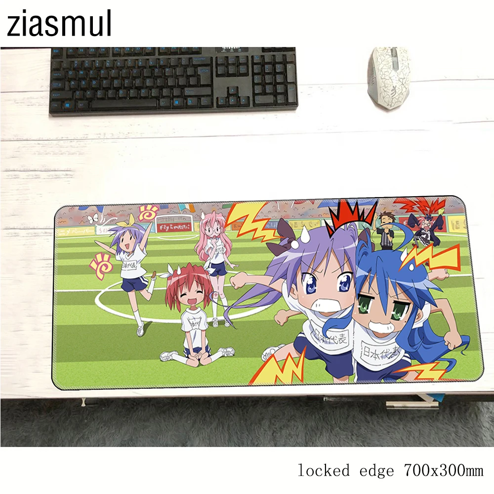 

Lucky Star padmouse 700x300x2mm gaming mousepad game Beautiful mouse pad gamer computer desk Cartoon mat notbook mousemat pc