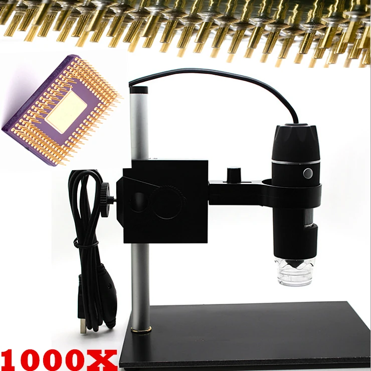 Бесплатная доставка 2MP 1000X 8LED USB портативный цифровой микроскоп Видео камера лупа
