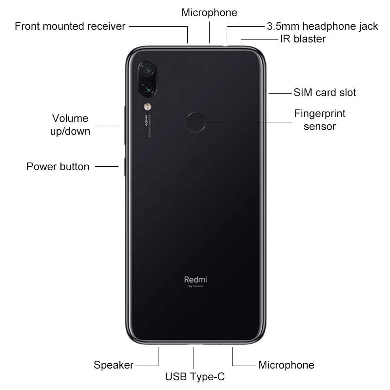 Смартфон Xiaomi Redmi Note 7 Pro глобальная прошивка 6 ГБ 128 Snapdragon 675 камера 48 Мп+5 Мп экран 3