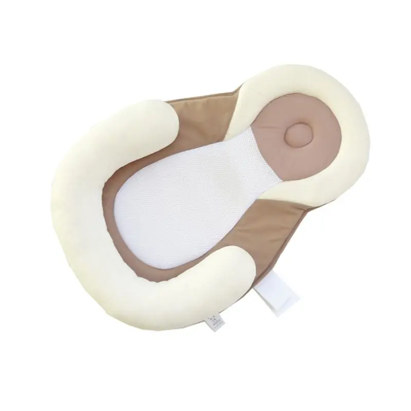 pad-white OLOEY детская подушка для новорожденного младенца матрас дышащий детский коврик для позиционирования сна предотвращающий плоскую форму головы анти-ролл подушки 0-12 м - Цвет: pad-white