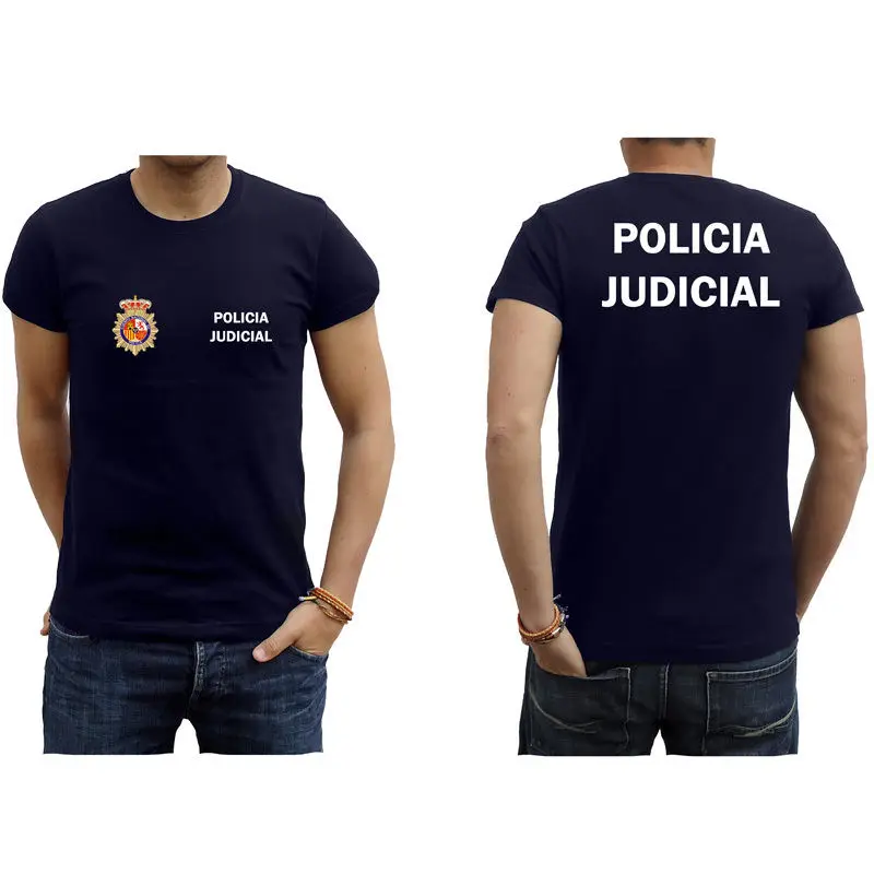 

Brand T-Shirt Men Fashion Round Neck Best Selling Male Natural Cotton Shirt T-Shirt Police Judicial T-Shirt