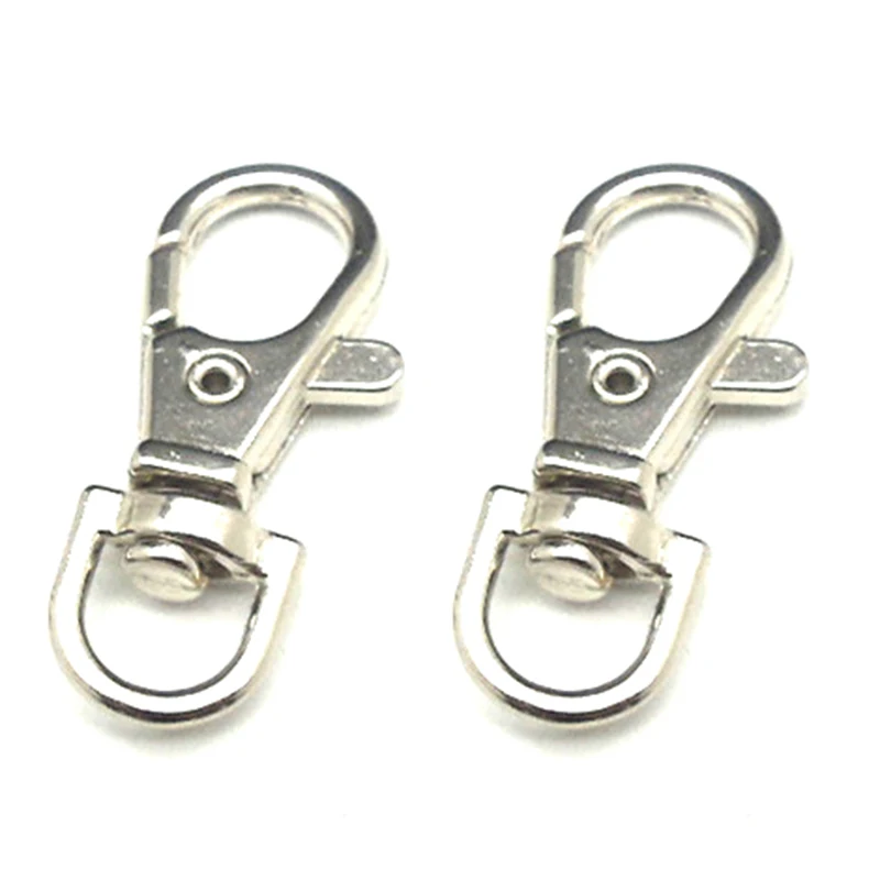 20 шт. серебристого цвета карабин для омаров зажимы ключей брелок Llavero