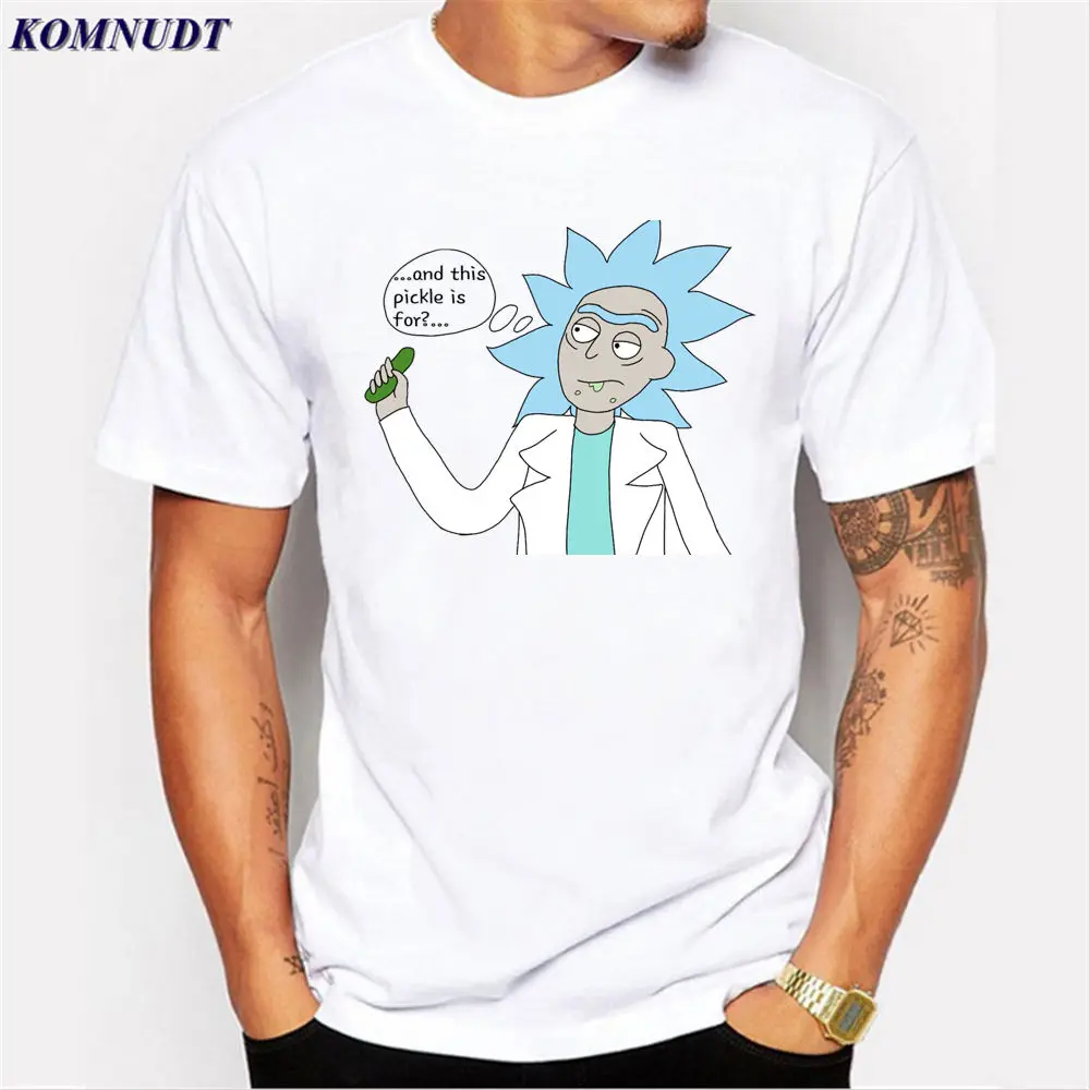 2018 Новое поступление футболка Homme Рик Morty Для мужчин аниме женская и Морти плюс