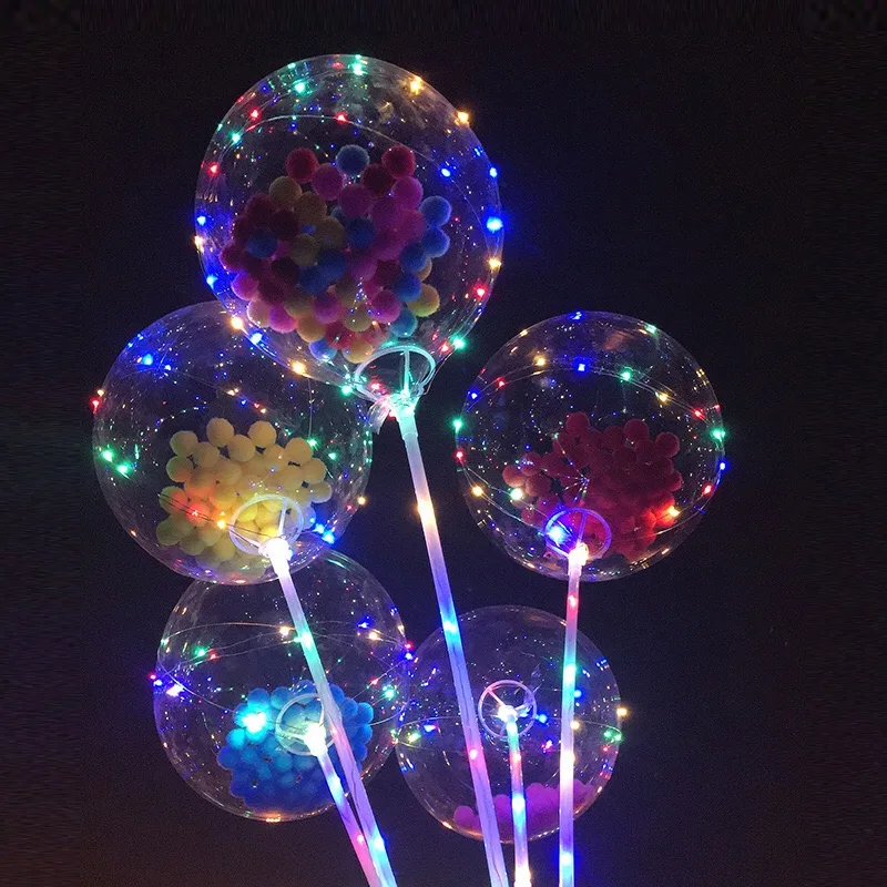 Bobo шар светящиеся шары Globos Сердце Конфетти декор для венчания расходные