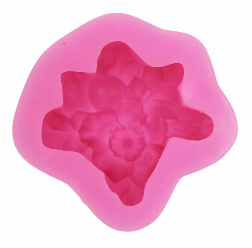 3D цветы и фрукты силиконовые формы для мыла DIY Рукоделие 3d формы для мыла S554