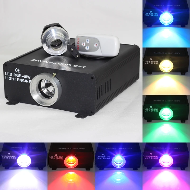 45 Вт 4key RF remote RGB Динамический светодиодный волокно оптическое звезда потолочный