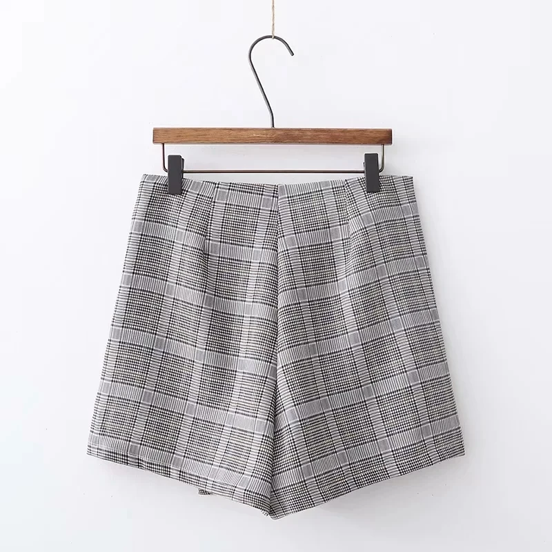 Новая клетчатая юбка с высокой талией женская сумка надписью Необычные