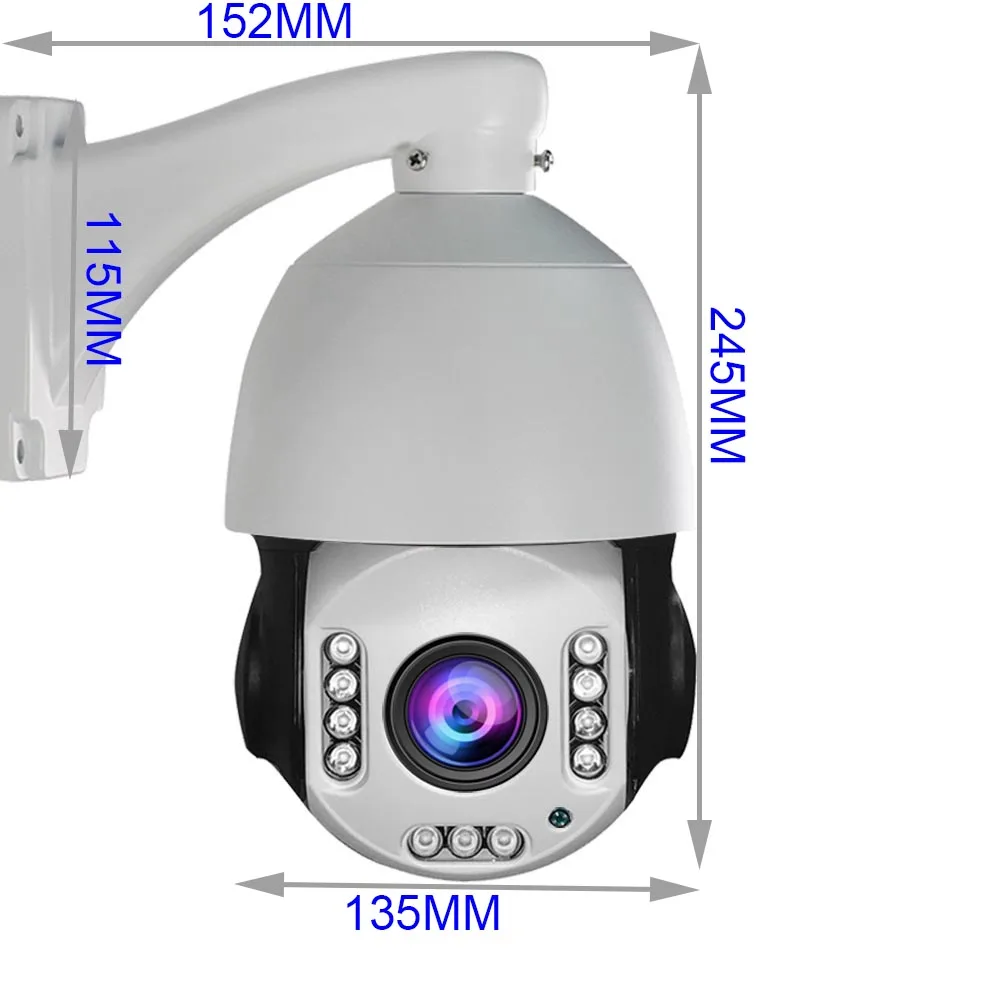 1080p 2MP Беспроводная PTZ IP камера SONY COMS 20X Zoom 4 7 мм 94 Открытый водонепроницаемый IP66