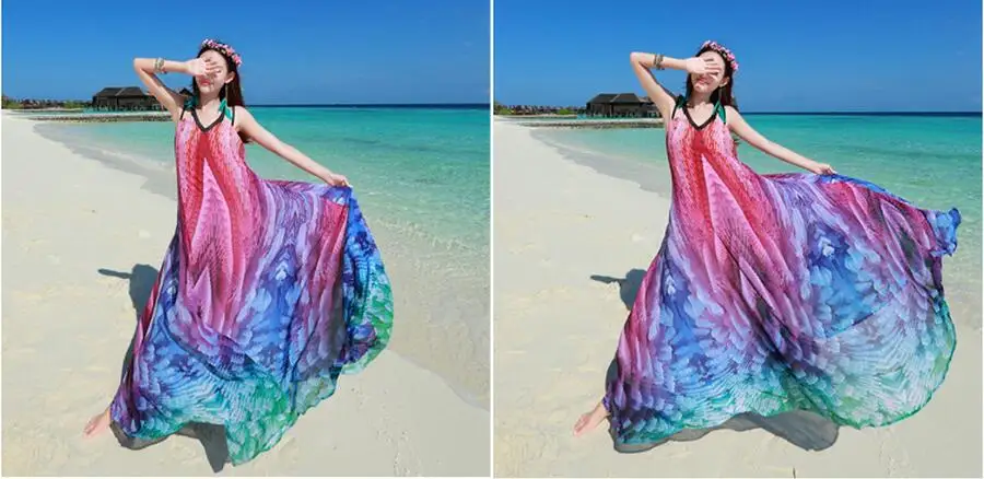 Модное женское платье, винтажное, Vestidos Desigual, женское макси платье, сексуальное, с открытой спиной, с принтом павлина, длинное платье, бохо, Пляжное Платье