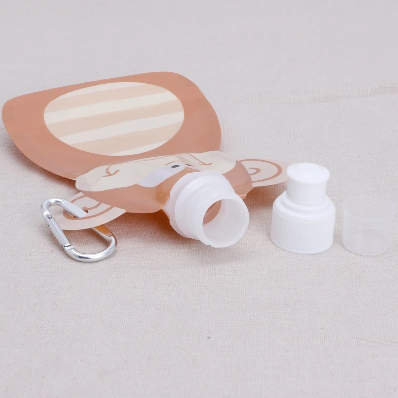 360 мл Экологичная Складная мультяшная сумка для воды посуда напитков дорожная