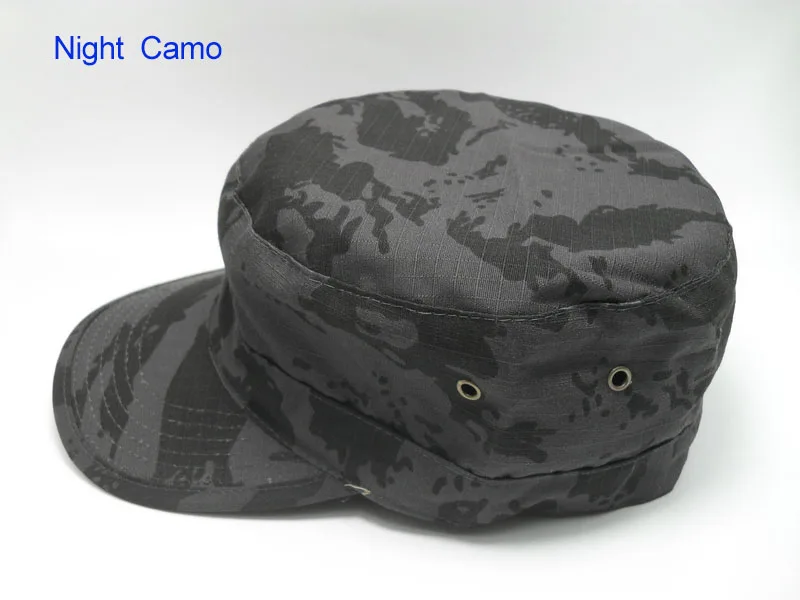 Много цветов камуфляжная Военная Кепка s Army Shako высокого качества 58 см 59 см 60 см утолщенная шапка солдата армейская шапка AE02 - Цвет: night