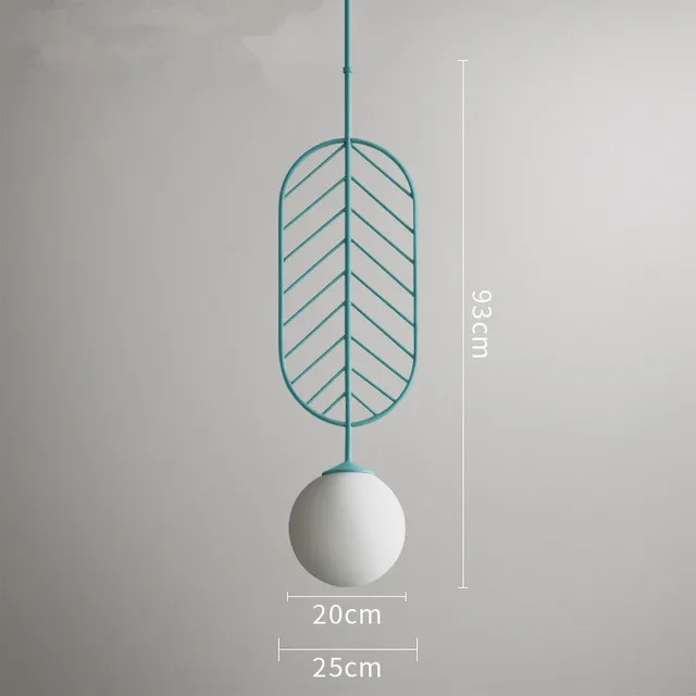

Nordic hanging lighting fixtures simple modern pendant lights Cafe restaurant pendant lamps macarons leaves deco light fixtures