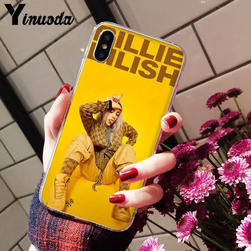 Yinuoda Billie Eilish Khalid прекрасный горячий певец звезда прибытие сотовый телефон чехол для iPhone X XS MAX 6 6s 7 7plus 8 8Plus 5 5S SE XR