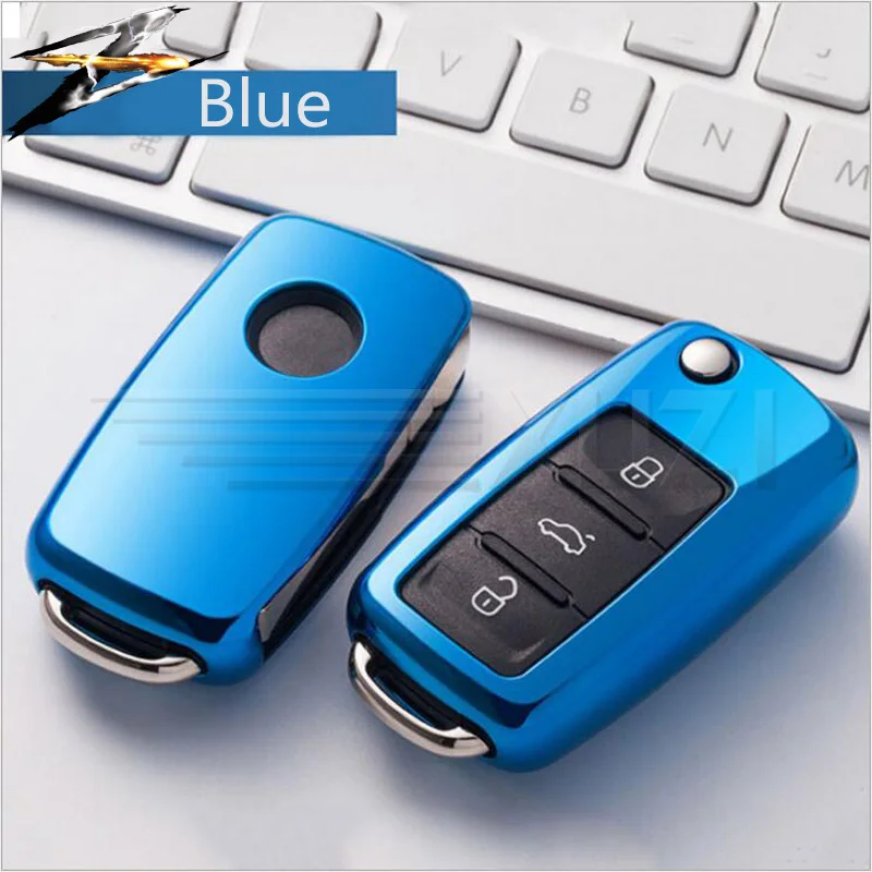

Smart Remote TPU Car Key Case For VW Polo Tiguan Passat MK5 Golf 6 Jetta Eos Beetle Bora B5 B6 Tampa Key Shell