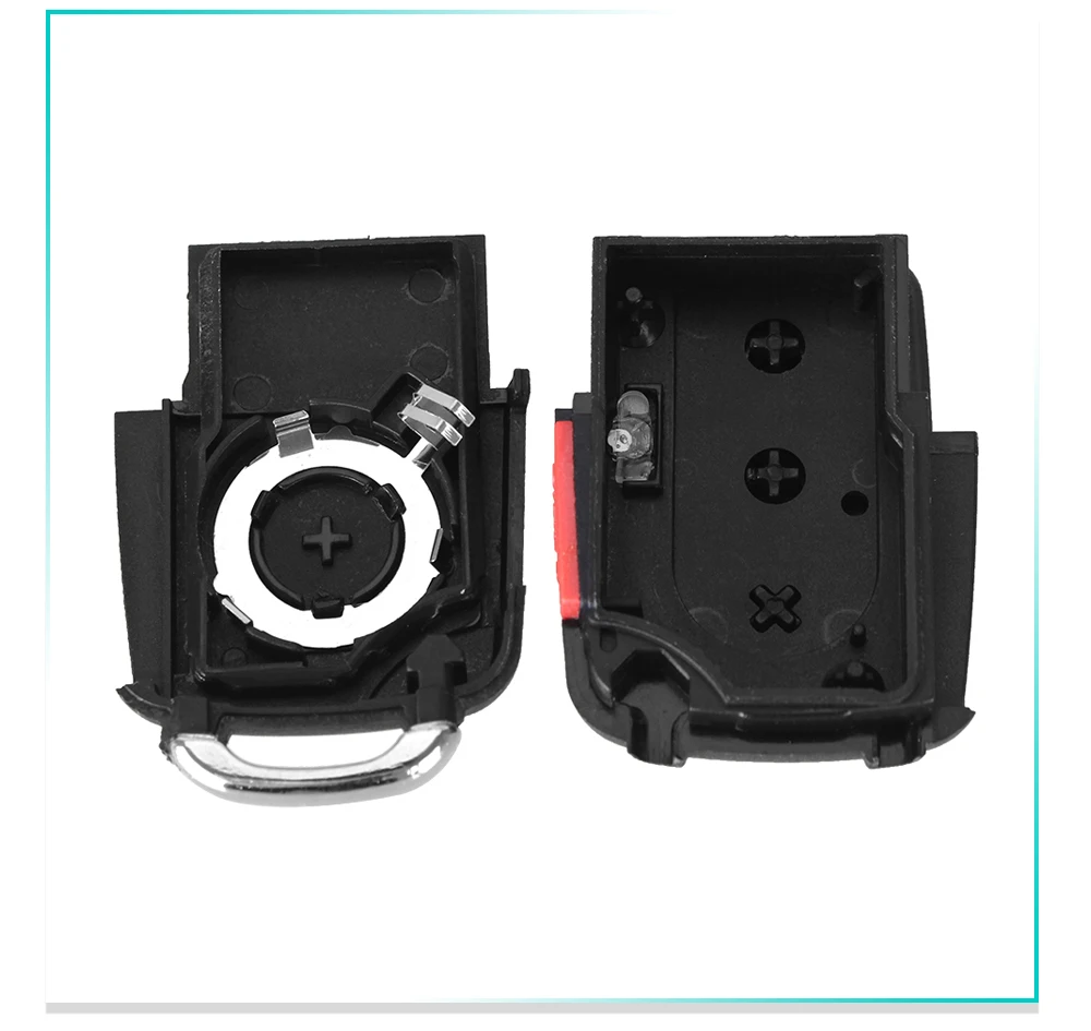 Dandkey 3/4 Кнопка флип ключ автомобильный чехол для ключей для Volkswagen Golf 4 5 6 Passat B5 B6 Polo камера Bora touran с/без лезвия с логотипом