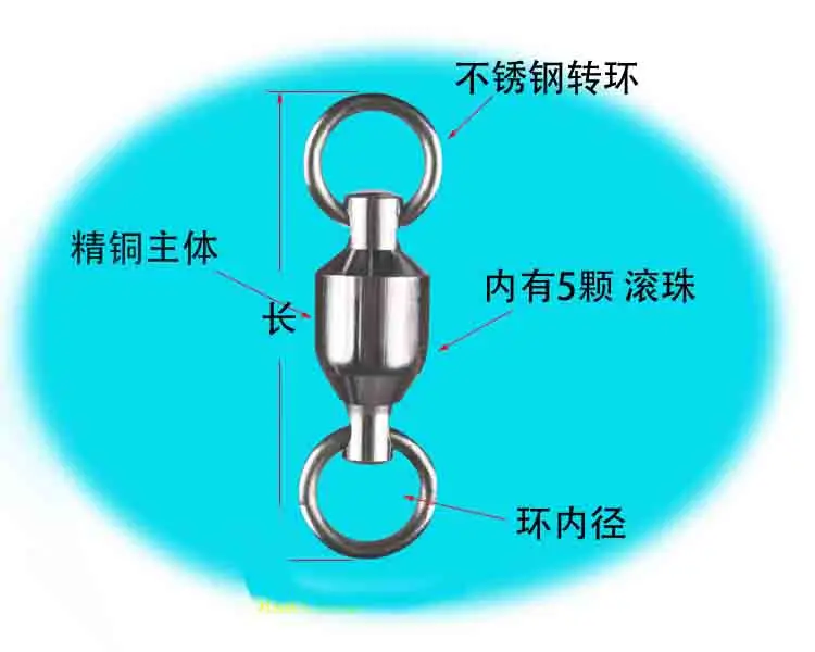 Подшипник сильный 8 ring № 1 6 рыболовные фитинги снасти высокоскоростное