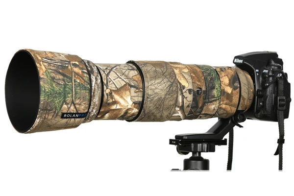 Линзы rolanpro пальто камуфляж дождевик для Nikon AF-S 200-500 мм f/5.6E ED VR объектив защитный чехол Защита объектива рукав - Цвет: Number 3