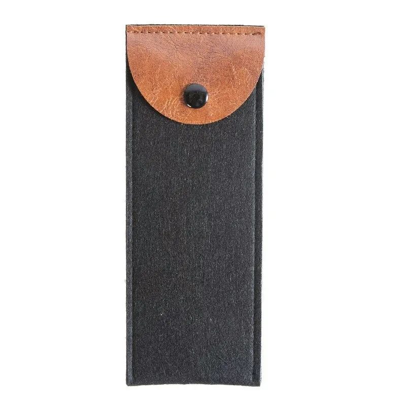 

Hot Sale Simple Felt Pencil case Solid Color School Supplies Pen Bag Case For Student Stationery Storage Pouch Bag Free Shipping