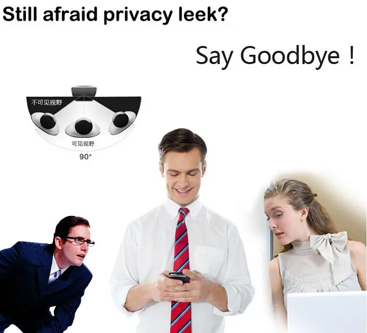 100 шт./лот антишпионская защита конфиденциальности из настоящего закаленного