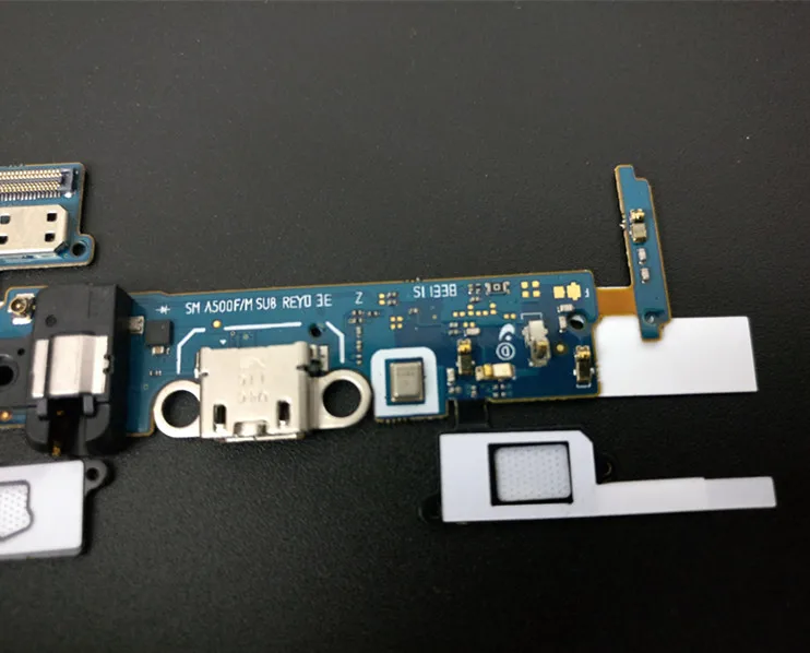 Гибкий кабель с кнопкой для Samsung A500F A500FU A500H A500M Galaxy A5 (соединитель микрофона разъем
