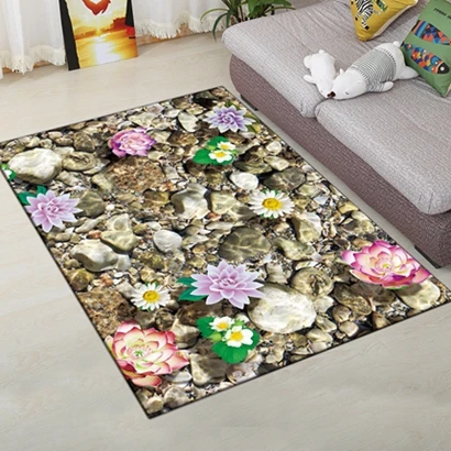 Carpet23 120*160 см креативные коврики европейские Цветы гостиная ковер Тип 3D печать коврик для прихожей Противоскользящий Ванная комната Кухонный коврик - Цвет: Carpet23