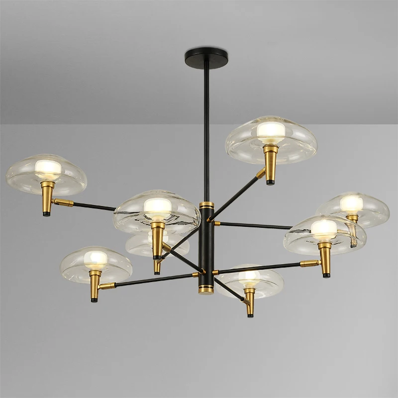 Modern Crystal Led Chandeliers Lighting Chrome Metal Living Room Pendant Chandelier Lights Dining Hanging Lamp Fixtures | Освещение