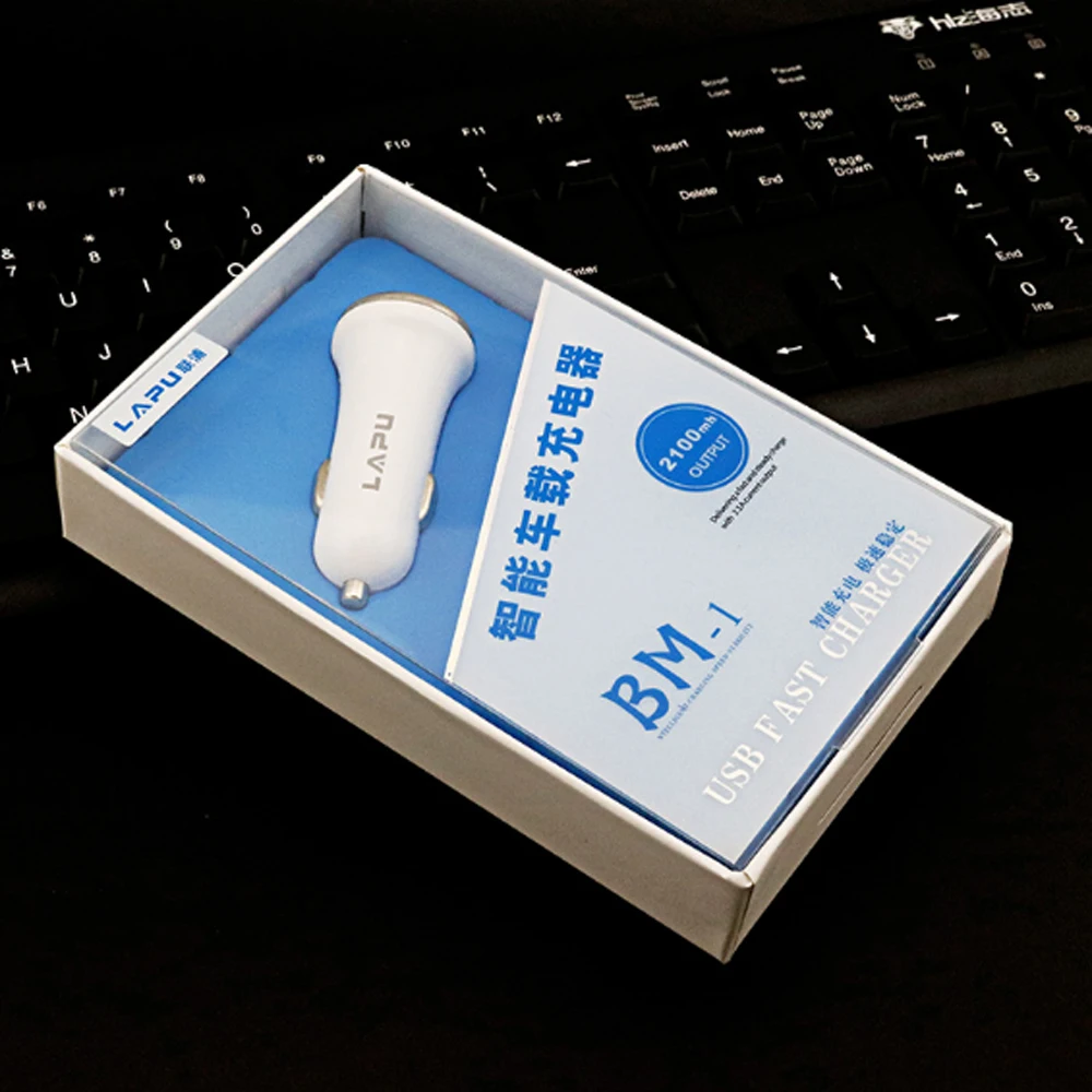 

100pcs Quick Charge 3.0 USB Car Charger For iPh Dual USB Fast Car Charging Mobile Phone Charger Adapter