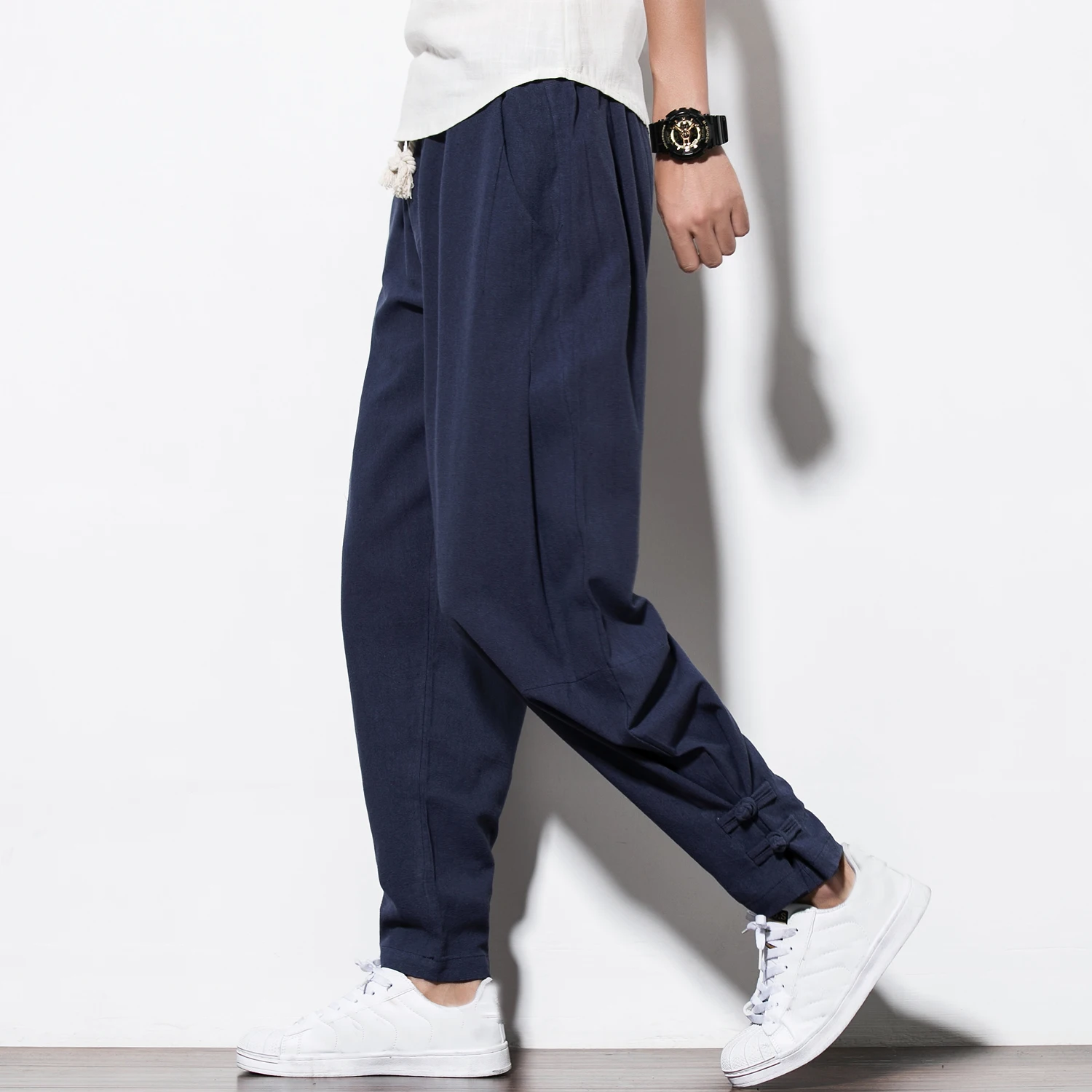 2018 Autumn New Harem Pants Men Casual Sweatpants Elastic Waist Plus Size Brand Clothing Mens Joggers Hip Hop Trousers | Мужская одежда