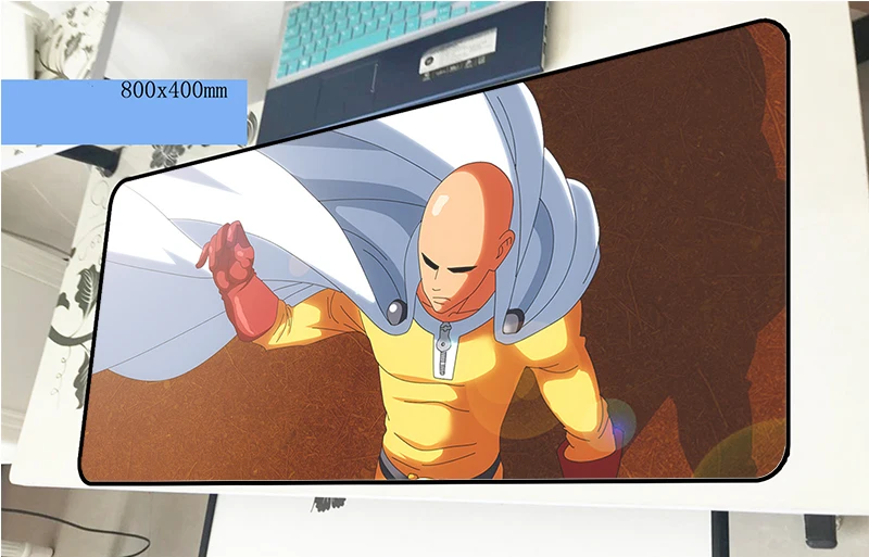 Коврик для мыши ONE PUNCH-MAN 80x40 см, толстые коврики для мыши, лучший игровой коврик для мыши для геймера, персонализированные коврики для мыши, клавиатура, ПК, коврик